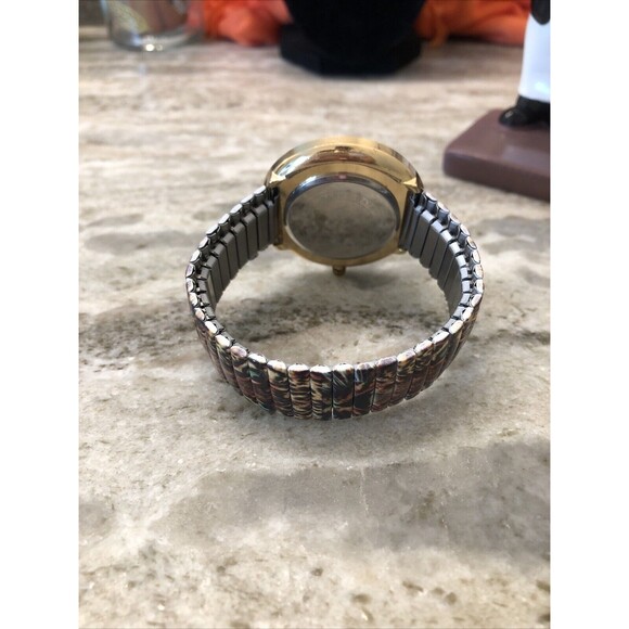 Silver Tone Multicolored Tiger Face with Rhinestones Bezels Watch New Battery main image 4